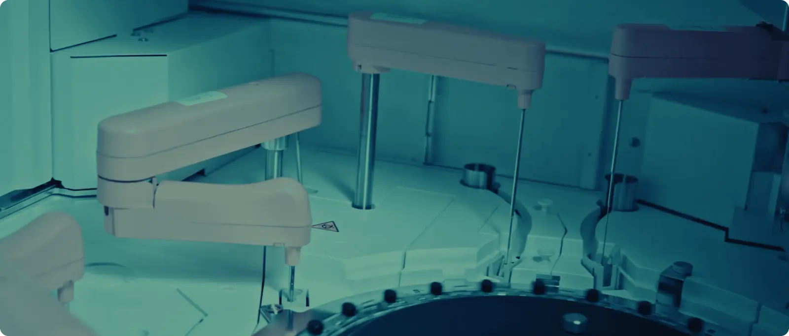 Automated laboratory testing machines used by Rythm Health for high-precision biomarker analysis